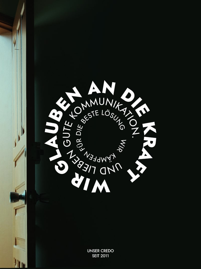 Credo der Werbeagentur WERBEWERK in Oberndorf am Neckar im Landkreis Rottweil.
